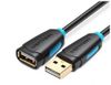 Кабель-удлинитель USB(Am)-USB(Af), 1.5 м, черный, Vention CBCB