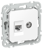 Розетка РКТВ5е-2-0-ФлБ TV+RJ45 скрытый монтаж, IEK (FI-AK22-1-K01)