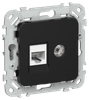 Розетка РКТВ5е-2-0-ФлЧ TV+RJ45 скрытый монтаж, IEK (FI-AK22-1-K02)