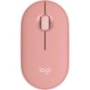 Мышь Logitech Pebble M350S, Bluetooth/Радиоканал, розовый (910-007014)