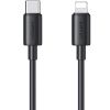Кабель USB Type-C(M)-Lightning 8-pin(M), 1 м, черный, USAMS YD SJ712 (SJ712USB01)