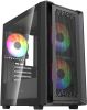 Корпус PowerCase Mistral Micro SM04 ARGB, Mini-Tower, без БП, черный