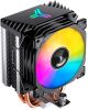 Кулер для процессора Jonsbo CR-1400 E ARGB, 92 мм, 2200rpm, 160 Вт, ARGB (CR-1400 E ARGB Black)