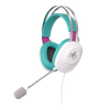 Проводная гарнитура ASUS TUF Gaming H1 Gen II Hatsune Miku Edition, белый/бирюзовый/розовый (90YH048B-BHUA00)