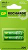 Аккумулятор GP Recharge, 40AAAHCV-2CRSBC2, AAA, 400 мА·ч, 2 шт