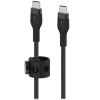 Кабель USB Type-C(M)-USB Type-C(M), 2 м, черный, Belkin BoostCharge Pro Flex CAB011bt2MBK (CAB011bt2MBK)