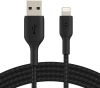 Кабель USB(Am)-Lightning 8-pin(M), 1 м, черный, Belkin BoostCharge CAA002bt2MBK (CAA002bt2MBK)