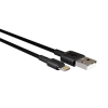 Кабель USB(Am)-Lightning 8-pin(M), 1 м, черный, MORE CHOICE K19i/К19л