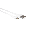 Кабель USB(Am)-Lightning 8-pin(M), 1 м, белый, MORE CHOICE K19i/К19л