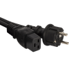 Кабель питания C19-Schuko (Euro) (M), 5 м, Lanmaster (LAN-PP19/SH-5.0-BK)