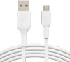 Кабель USB(Am)-Micro USB(Bm), 1 м, белый, Belkin BoostCharge (CAB005bt1MWH)