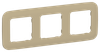 Рамка IEK FLITE РУ-3-А-ФлХ, 3-поста, хаки
