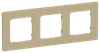 Рамка IEK FLITE РУ-3-К-ФлХ, 3-поста, хаки