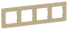 Рамка IEK FLITE РУ-4-К-ФлХ, 4-поста, хаки