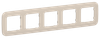 Рамка IEK FLITE РУ-5-А-ФлЛ, 5-постов, льняной