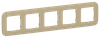 Рамка IEK FLITE РУ-5-А-ФлХ, 5-постов, хаки