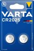 Батарейка Varta Lithium, CR2025, 3V, 2 шт