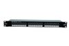 Патч-панель в шкаф 19" 1U, порты: 24xRJ-45 кат. 6, Eurolan (27B-F6-24BL)