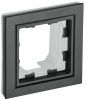 Рамка IEK BRITE РУ-1-БрЧ-44, 1-пост, черный