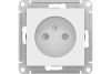 Розетка Systeme Electric (Schneider Electric) AtlasDesign, однопостовая, белый