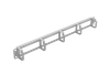 Органайзер кабельный NETLAN, горизонтальный, 19", 1U (EC-OK310H-GY-2)