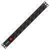 Блок розеток (PDU), кол-во розеток: 8, ExeGate ServerPro PDU-19H801 Al-8S-C14-SW (EX280840RUS)