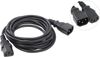 Кабель-удлинитель питания VCOM IEC-320-C13-IEC-320-C14, 3 м
