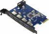 Контроллер USB 3.0 Orico PVU3-4P, 4xUSB 3.0, PCI-E