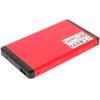 Внешний бокс Gembird EE2-U3S-2-R, 1x2.5", красный