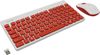 Клавиатура + мышь SmartBuy 220349AG, USB, красный/белый
