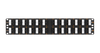 Патч-панель в шкаф 19" 2U, порты: 48xRJ-45 кат. 5e, NIKOMAX NMC-RP48UD2-AN-2U-BK