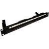 Патч-панель в шкаф 19" 1U, порты: 24xRJ-45 кат. 5e, TWT TWT-PP24TLC-1236