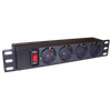 Блок розеток (PDU), кол-во розеток: 4, TWT TWT-PDU10-10A4P